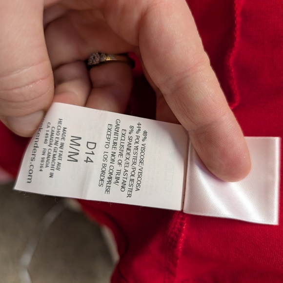 Weekenders Vibrant Red Women's Robe Wrap Dress Medium Lounge Soft Long Sleeve - Picture 5 of 6